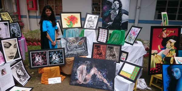 Art Mela – ein Stand auf der jährlichen Kunstmesse der MHS