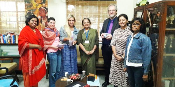 Schulleitung und Deutschlehrerinnen der MHS.